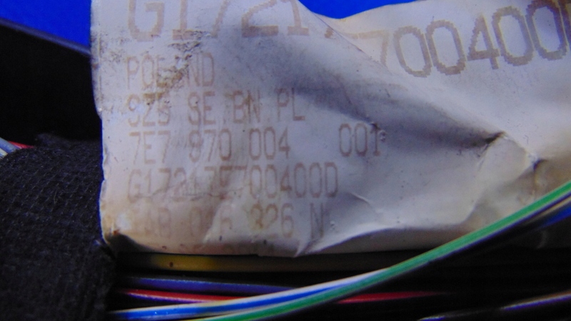 bundle wiring SRODKA below DESKE 2.0TDI CAA VW TRANSPORTER T5 03-14R