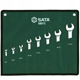 

Sata Klucze Płaskie Dwustronne 6-22 mm Zestaw 8szt