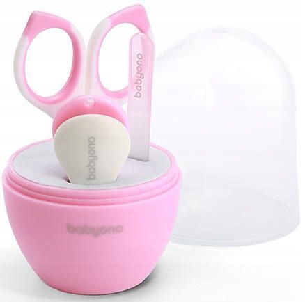 BABYONO Zestaw do Pielęgnacji Paznokci Różowy EAN (GTIN) 5901435410776