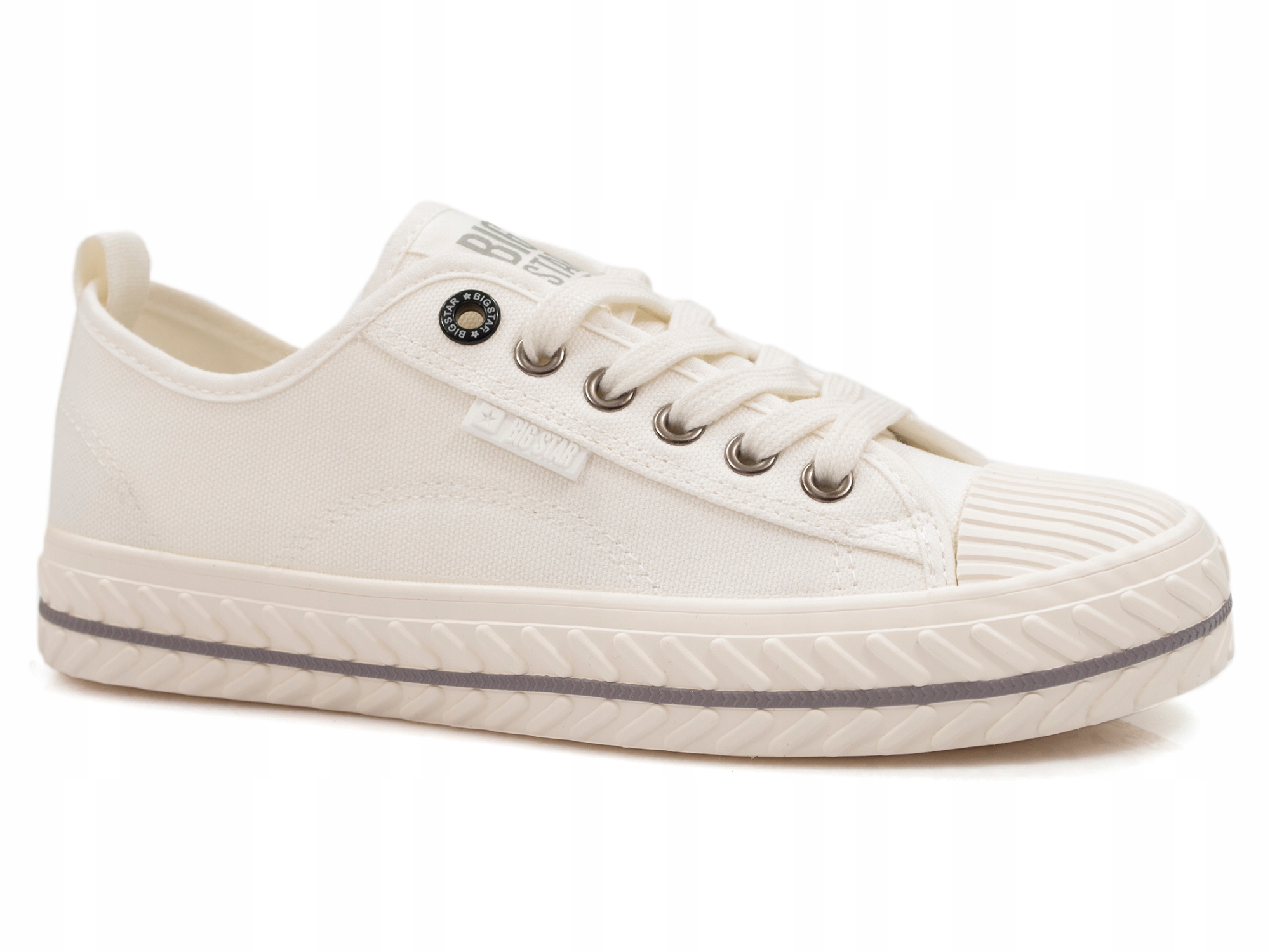 

trampki Big Star tekstylne niskie sneakersy Białe