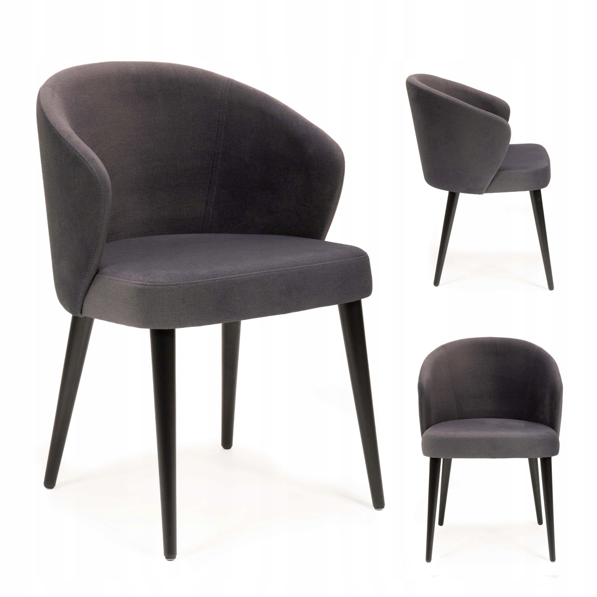 Moderní židle do obývacího pokoje Kancelář Jídelna Výjimečný design CANELLI5 černá