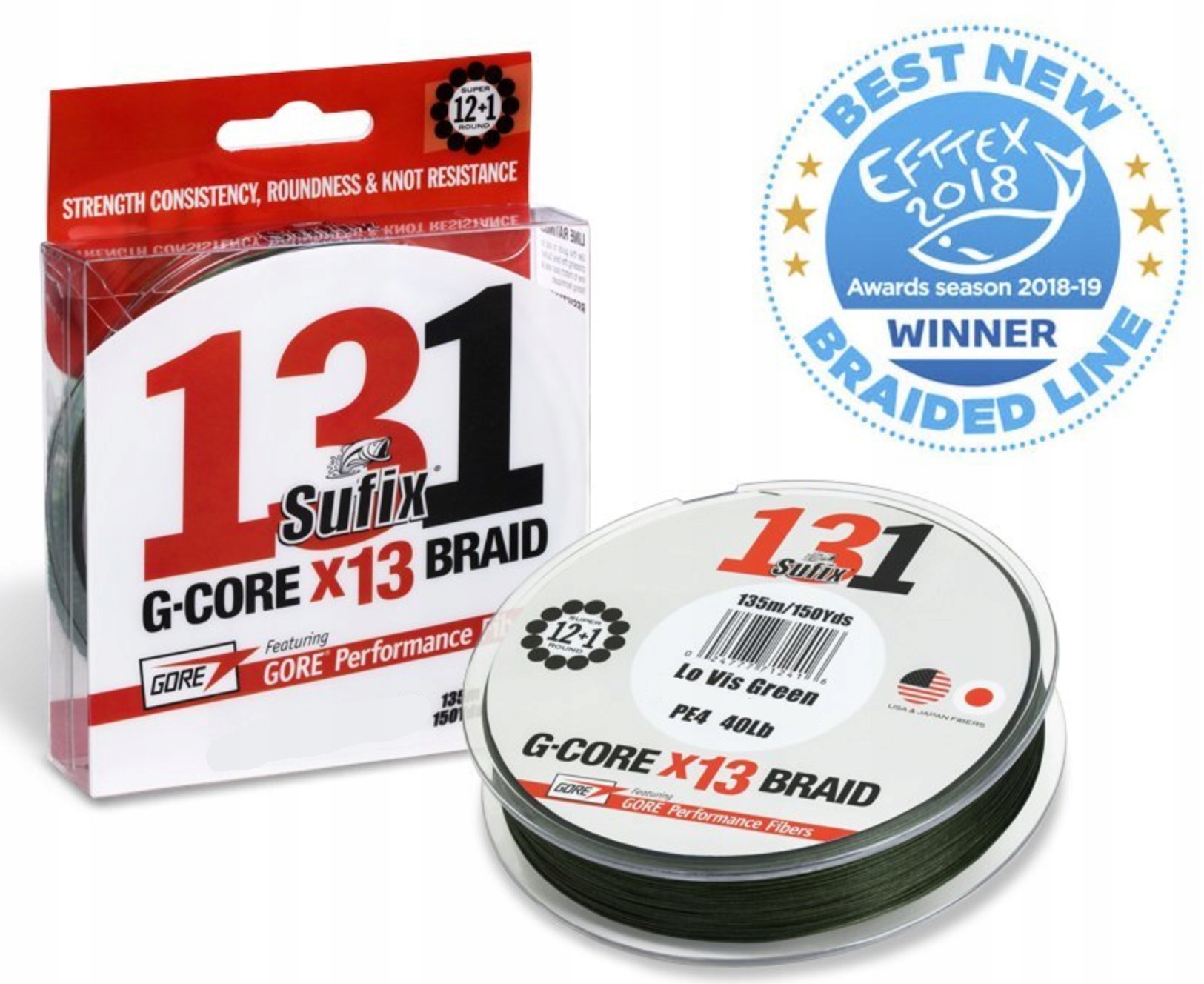 Plecionka Sufix 131 G-Core Braid 0,205mm 150m (green)