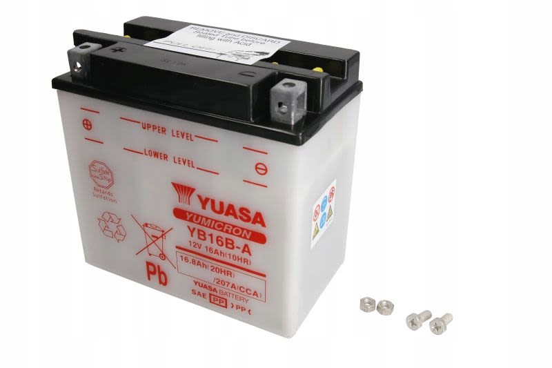 YB16B-A - Акумулятор YUASA 12V 16.8 Ah / 207A L+