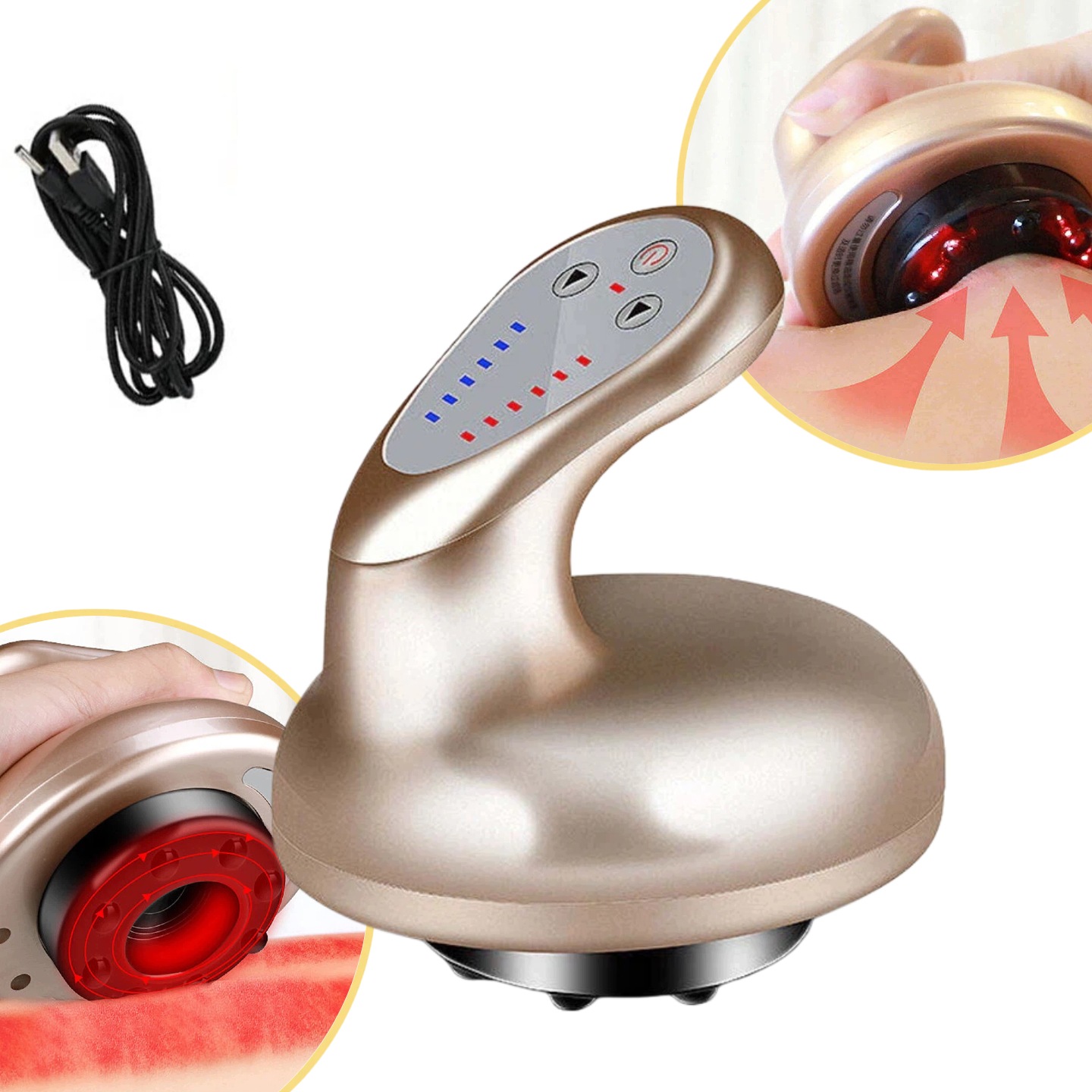 Elektrické zařízení Gua Sha, zařízení pro terapii horkými obklady