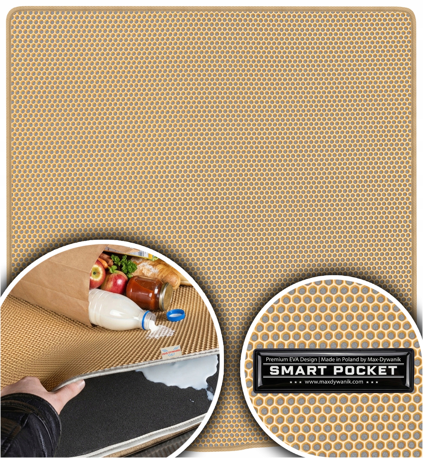 Seat Exeo Sedan 2008-2013 Vložka do batožinového priestoru Eva Smart Pocket Béžová