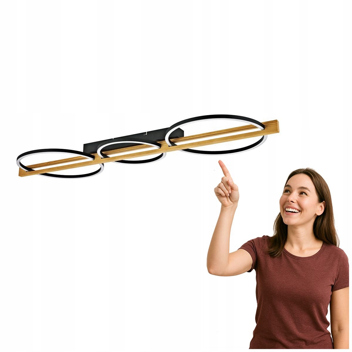 Led stropná lampa 38W Natano PLF-55362-40W-WO Italux