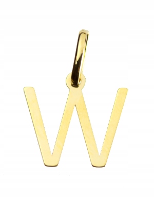 

Literka "w" Zawieszka Złota 333