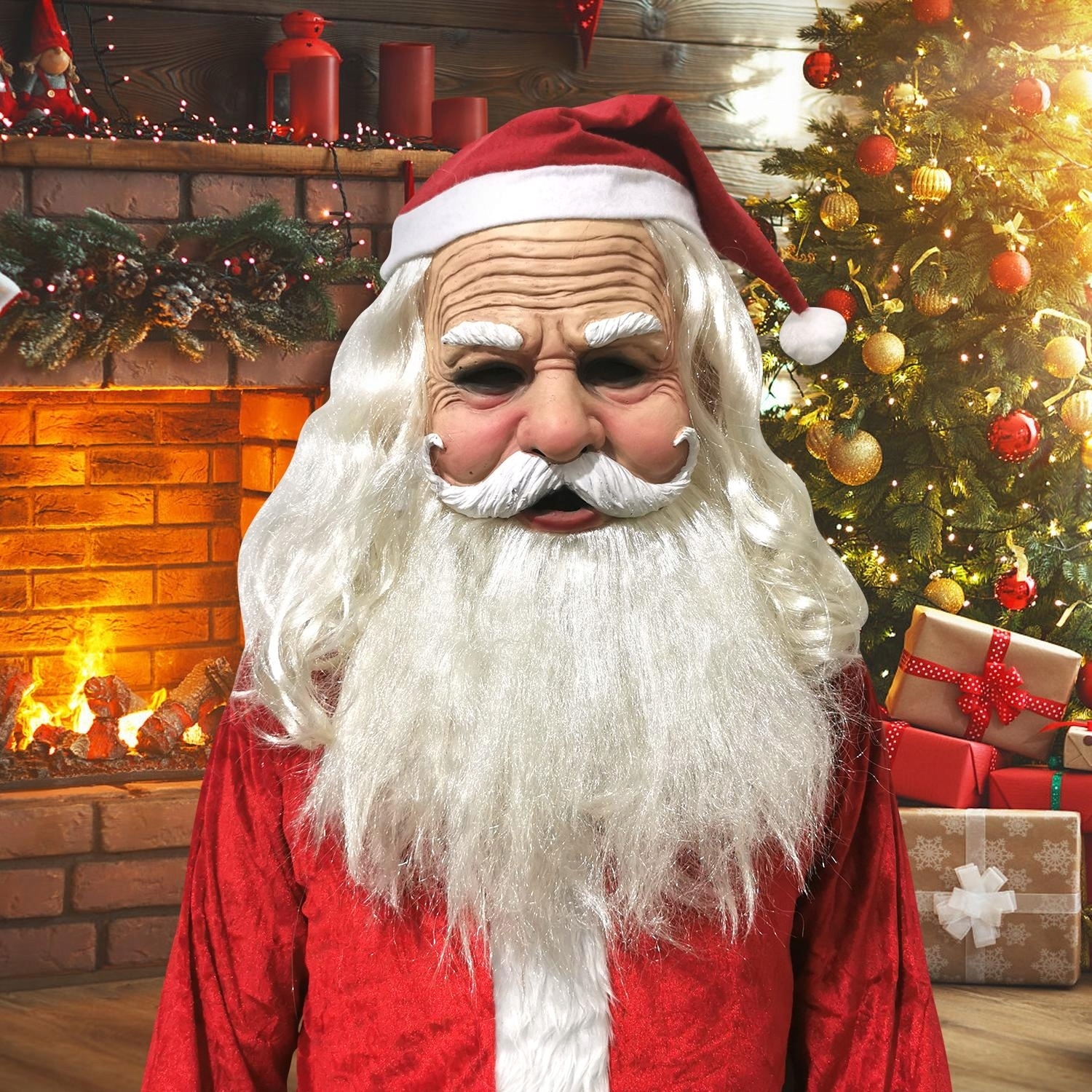 MASKA ŚW.MIKOŁAJA ŚWIĘTA MIKOŁAJ STRÓJ PREZENTY Stan opakowania oryginalne