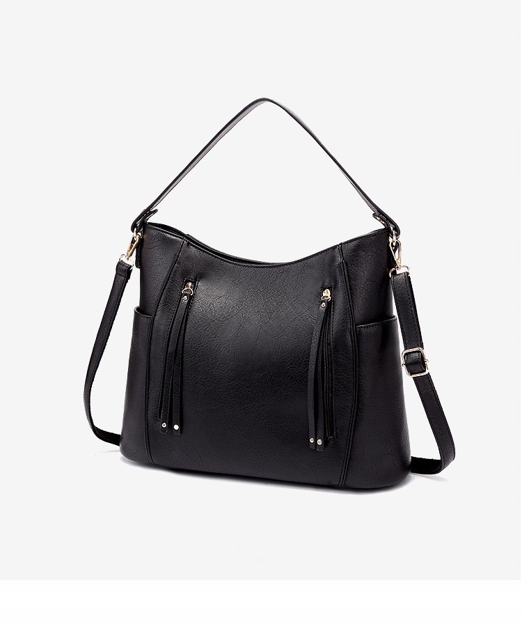 Torebka TORBA CZARNA Damska Miejska Pojemna A4 Marka Likado