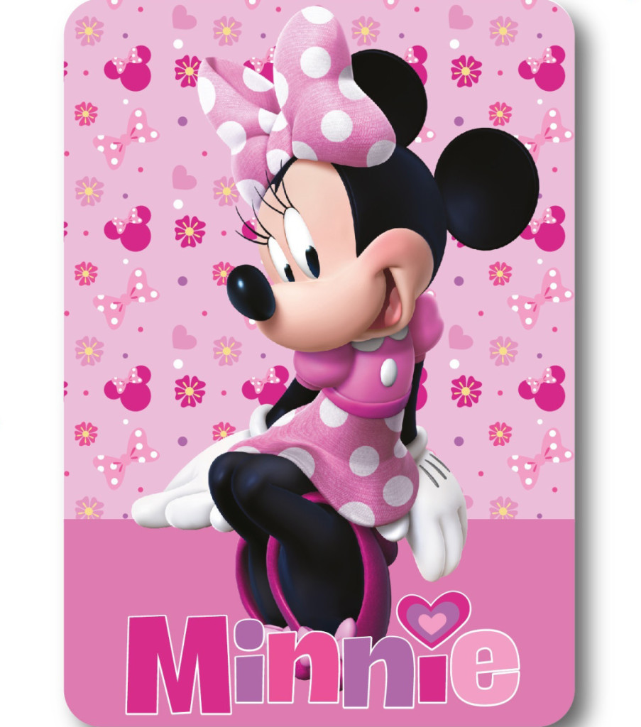 Kocyk polarowy Disney Minnie Lovely Charm 100x140cm