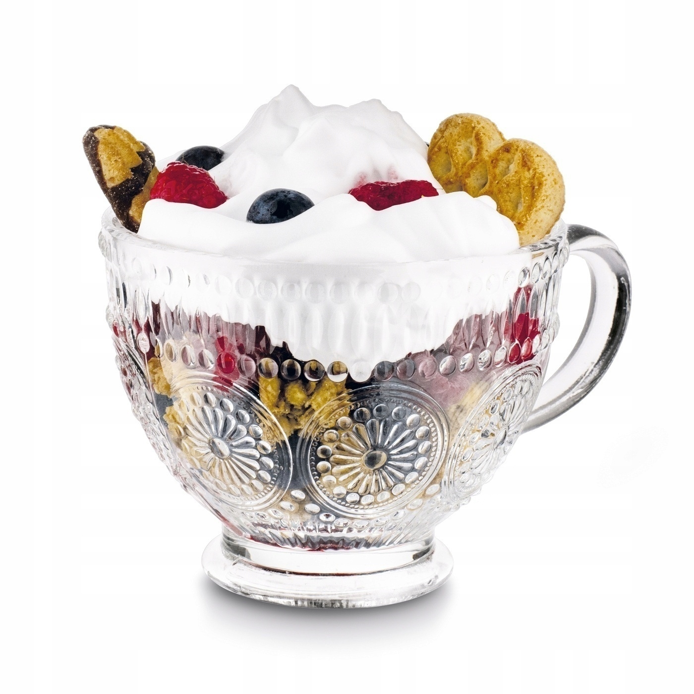 Przezroczysta filiżanka szklana Laura 400 ml – duży kubek szklany Pojemność 400 ml