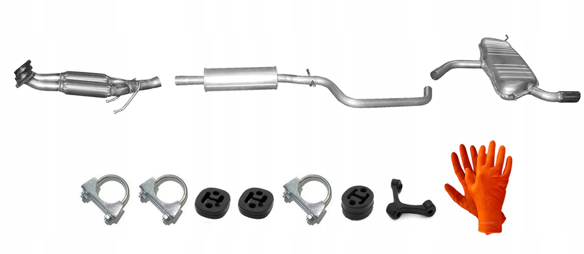 Audi A3 1.6 75 kW (2003-8/2012) Hatchback 3D Výfukový Systém