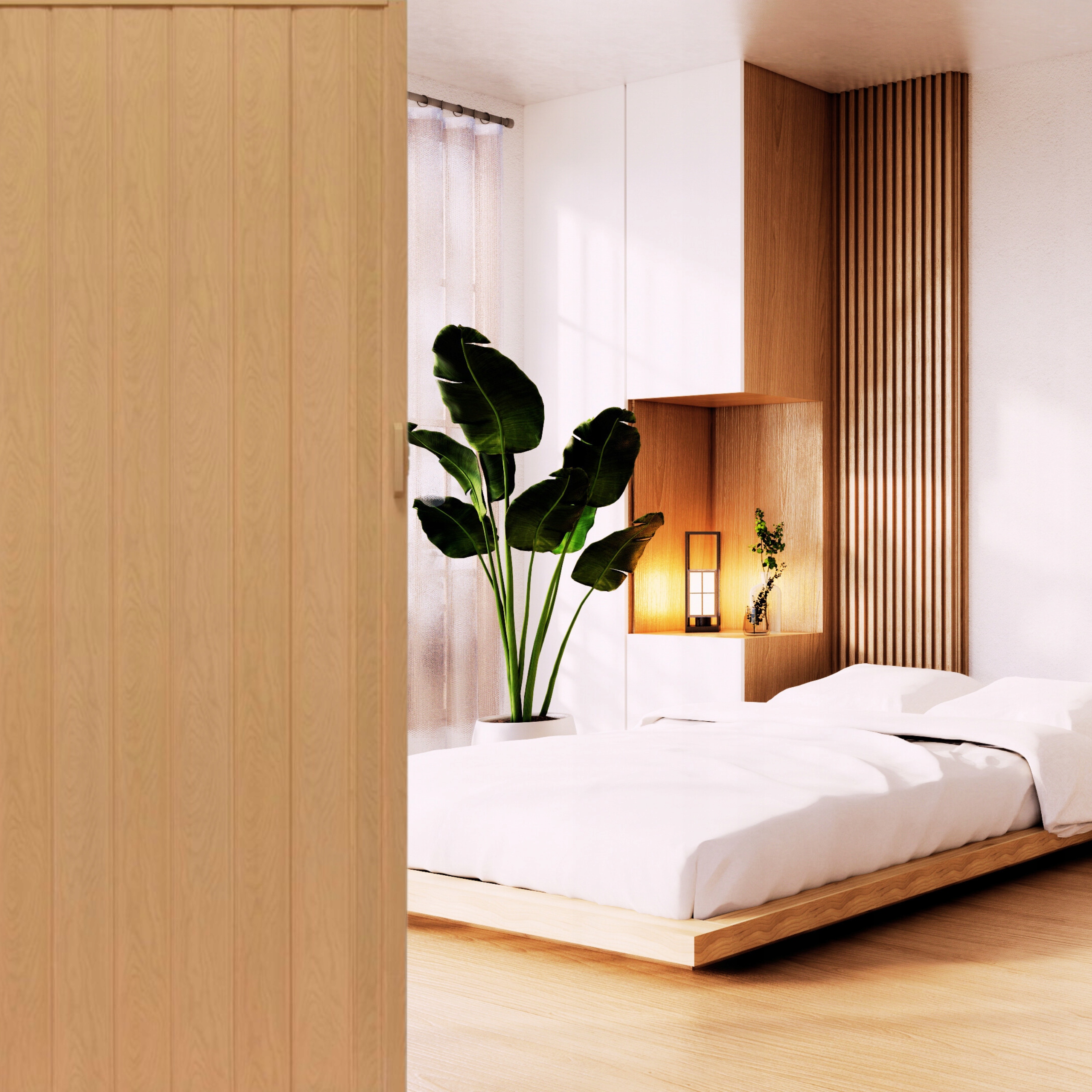 DRZWI HARMONIJKOWE WEWNĘTRZNE SKŁADANE/ŁAMANE JASNY DĄB 100CM Szerokość drzwi 100 cm