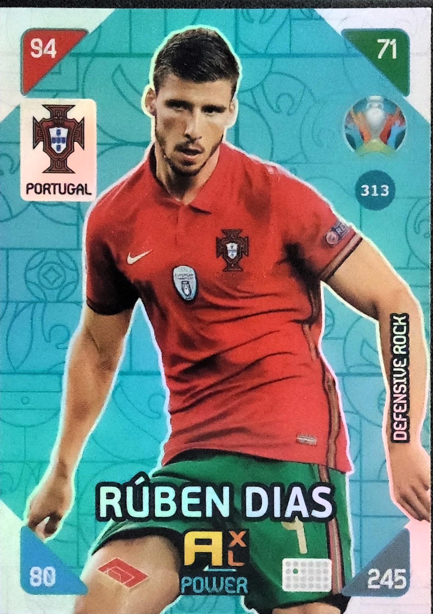 Panini Euro 2020 Kick Off 2021 Defensive Rock 313 Ruben Dias Portugalia