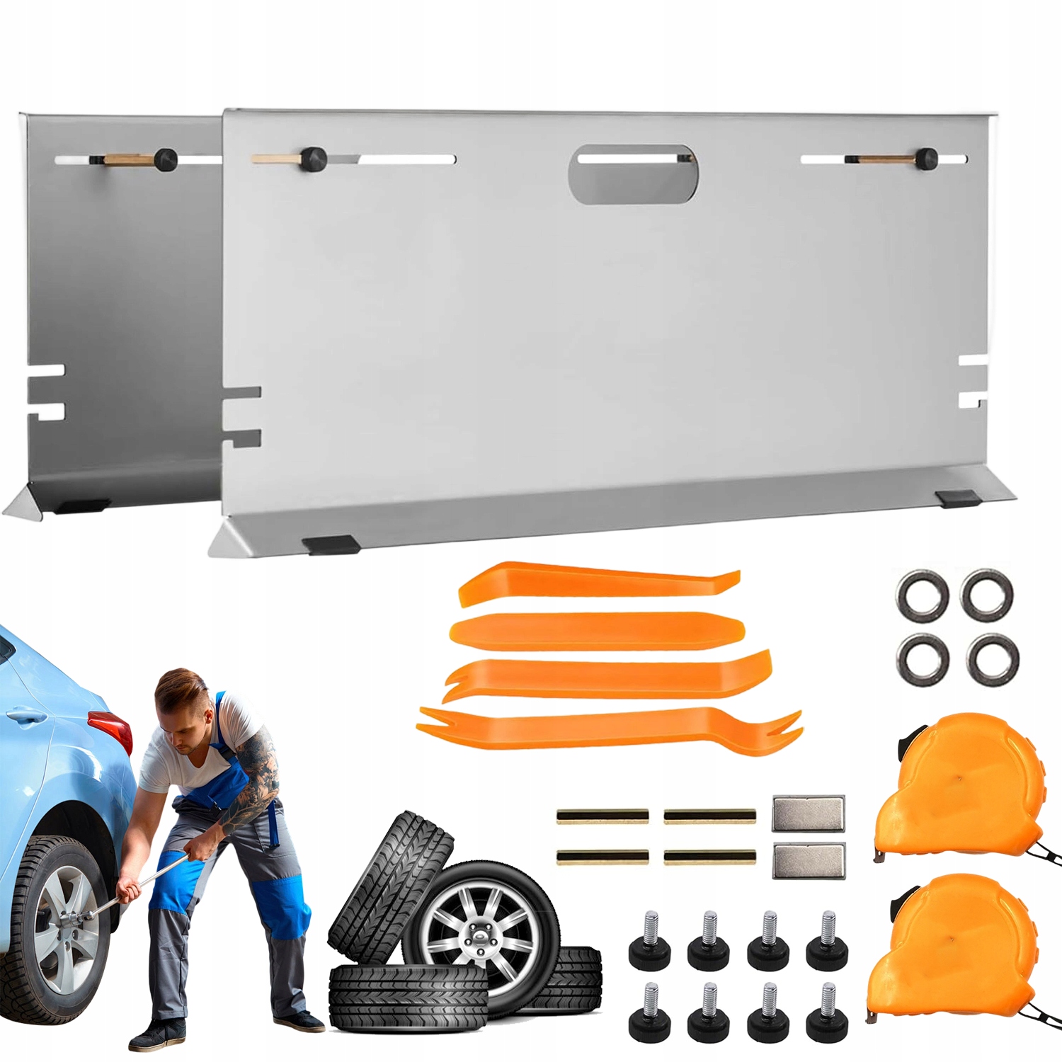 Deska Geometrie Kol 2KS Nerezová Ocel Pro Vozy Suv Sedan 15-22 Palců