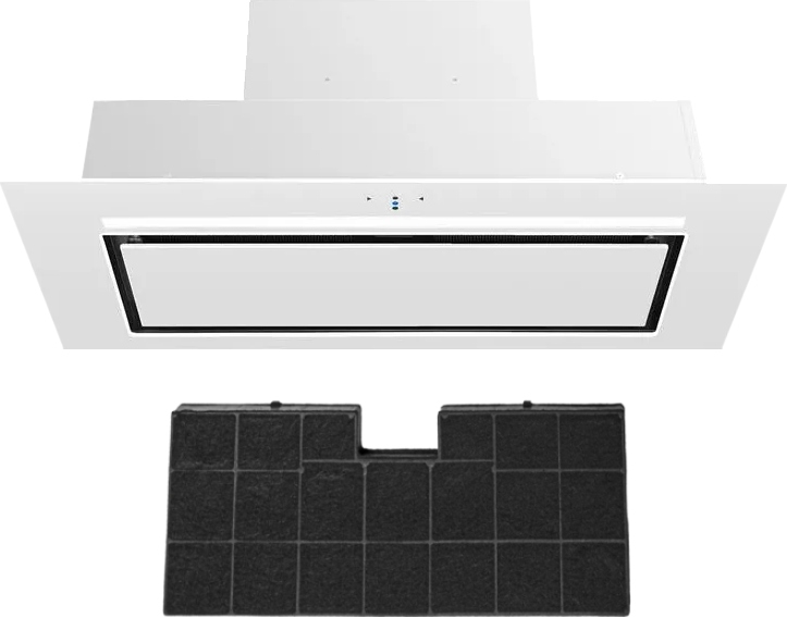 Okap Ciarko Design Aura 74 Biały Podszafkowy CDZ7401B Filtr