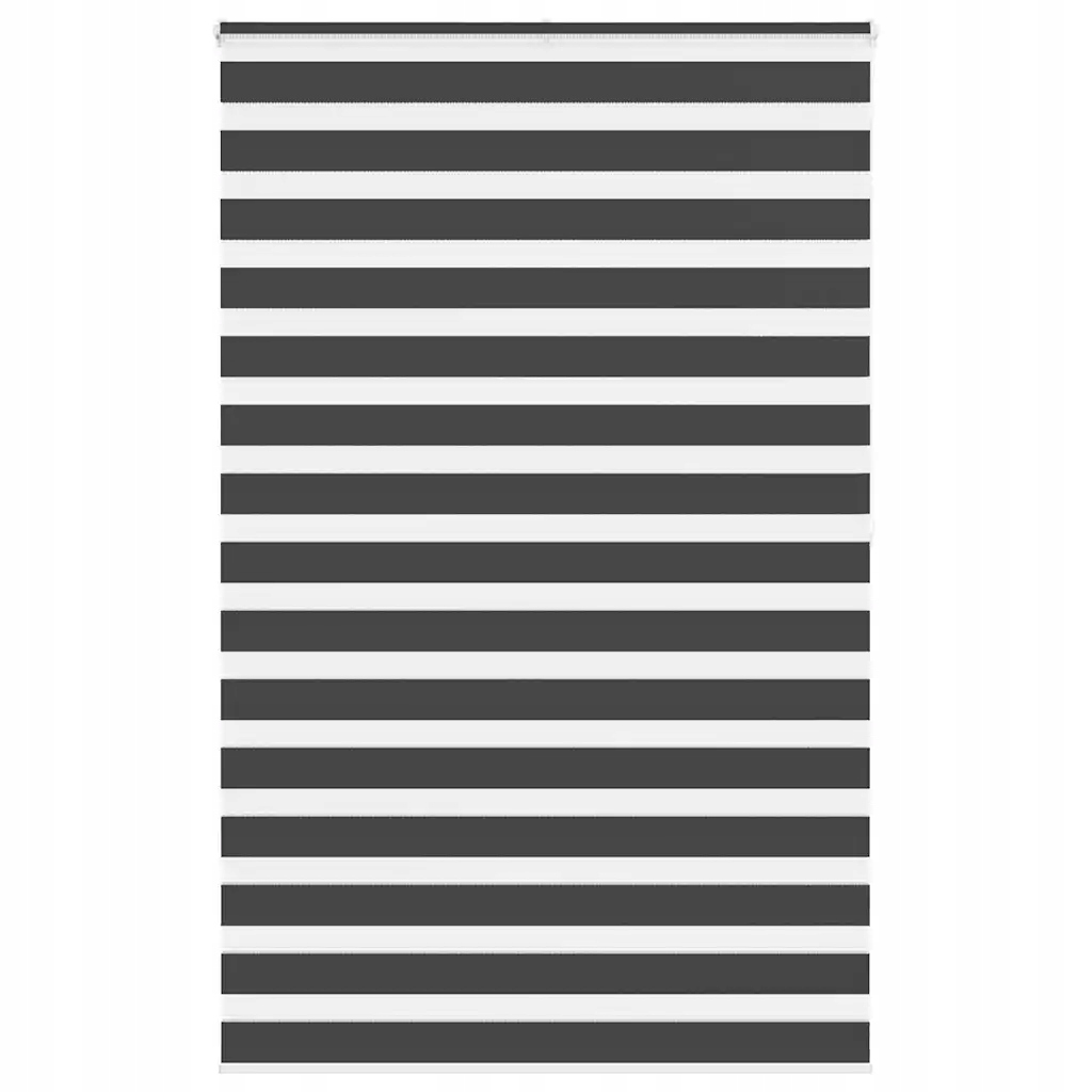 Zebra roleta černá 140x200 cm šířka látky 135,9 cm polyester Černý 4014269