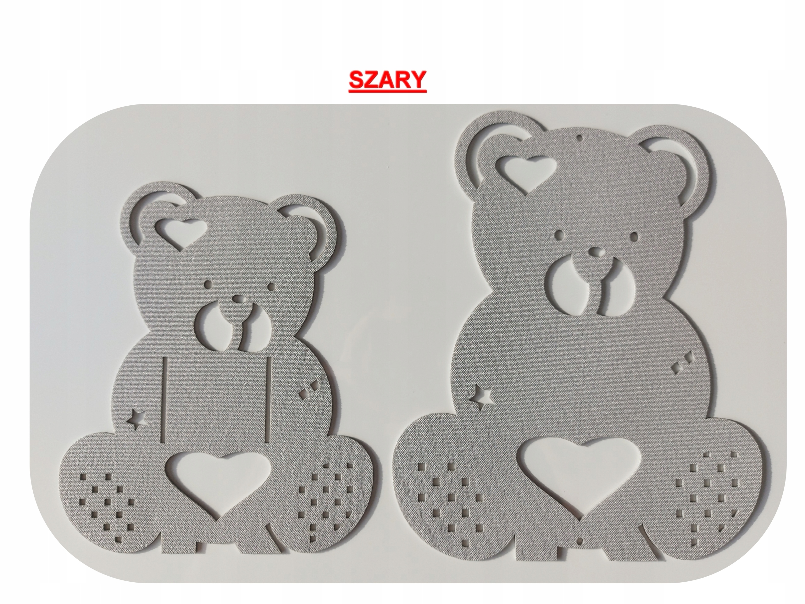 DLA DZIECI ZAWIESZKA AŻUROWA 3xMISIU AŻUR GIRLANDA SZKLANA OZDOBA 21 KOLORY Szerokość produktu 18 cm