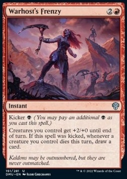Warhost's Frenzy Dominaria United