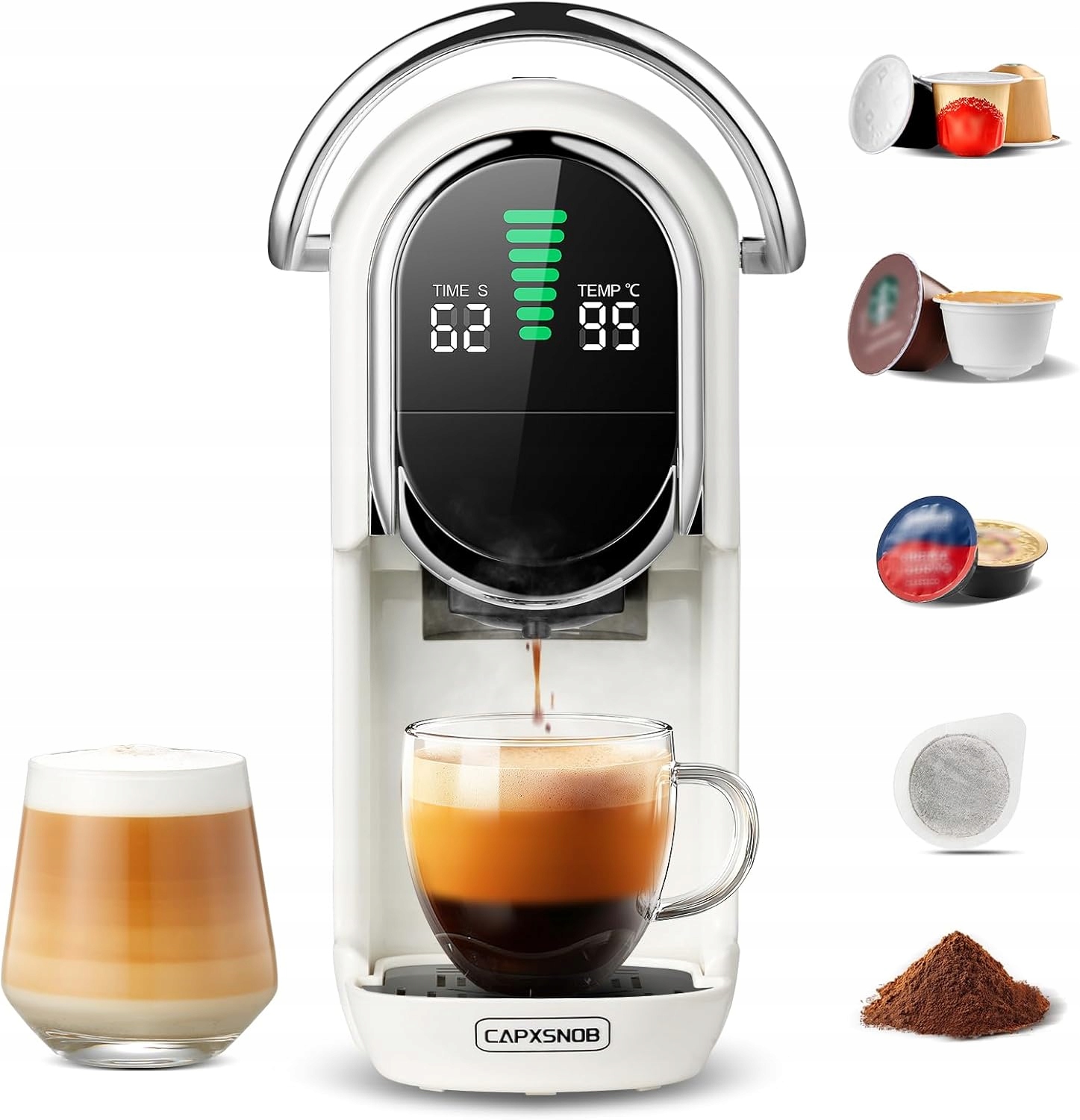 Automatický kávovar na espresso Capxsnob Magician1 Mini slonová kosť