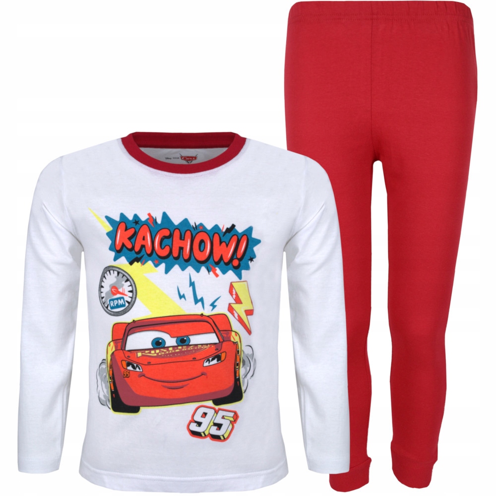 

Piżama Auta Kachow biało-czerwona 104