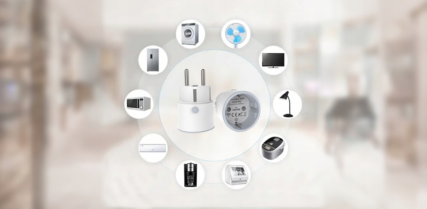 INTELIGENTNE GNIAZDKO Z POMIAREM 16A FOTOWOLTAIKA 260V ZIGBEE TUYA Rodzaj gniazdko