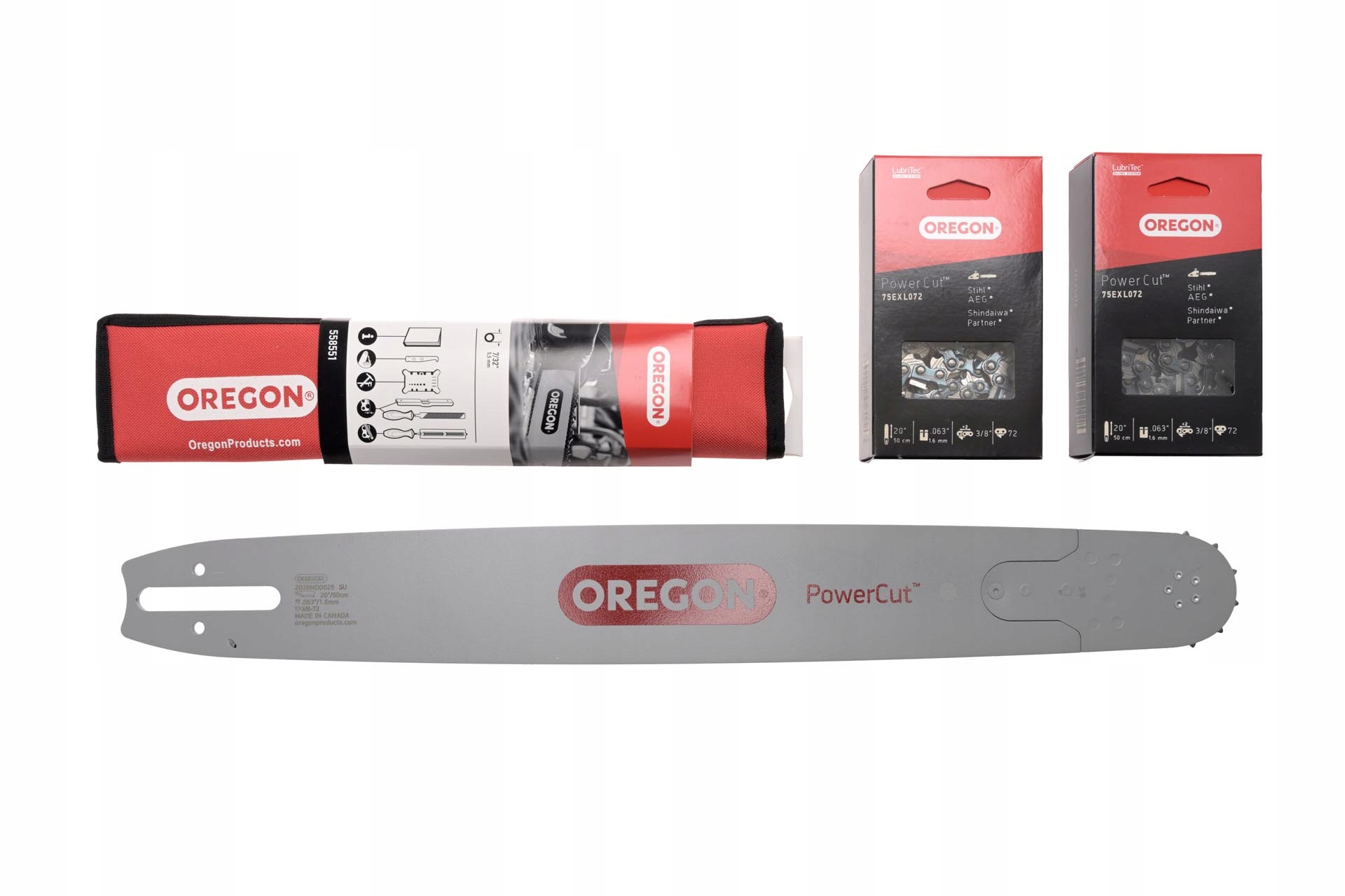 Rezací set Oregon 1x 203RNDD025 2x 75EXL072E sada na ostrenie
