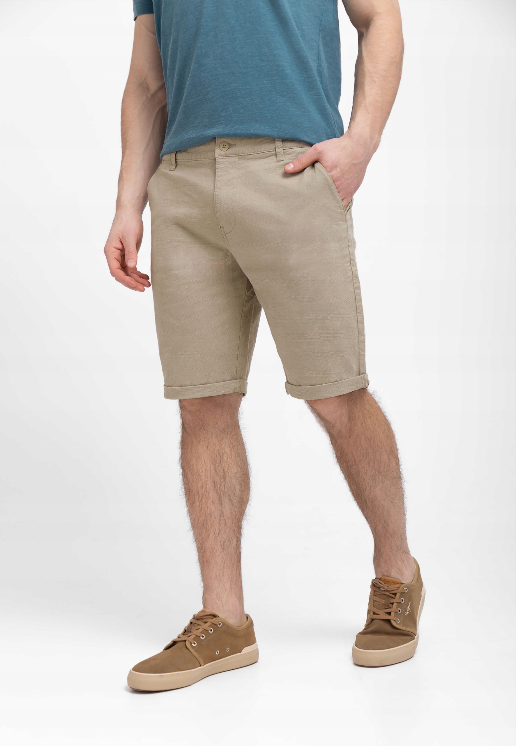 Pánské Krátké Kraťasy Kraťasy Béžové Volcano P-neith 3XL