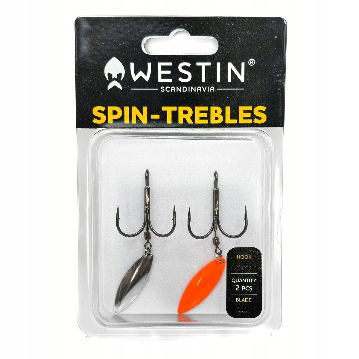Kotwice Westin Spin-treble #1/0 Silver/red 2PCS
