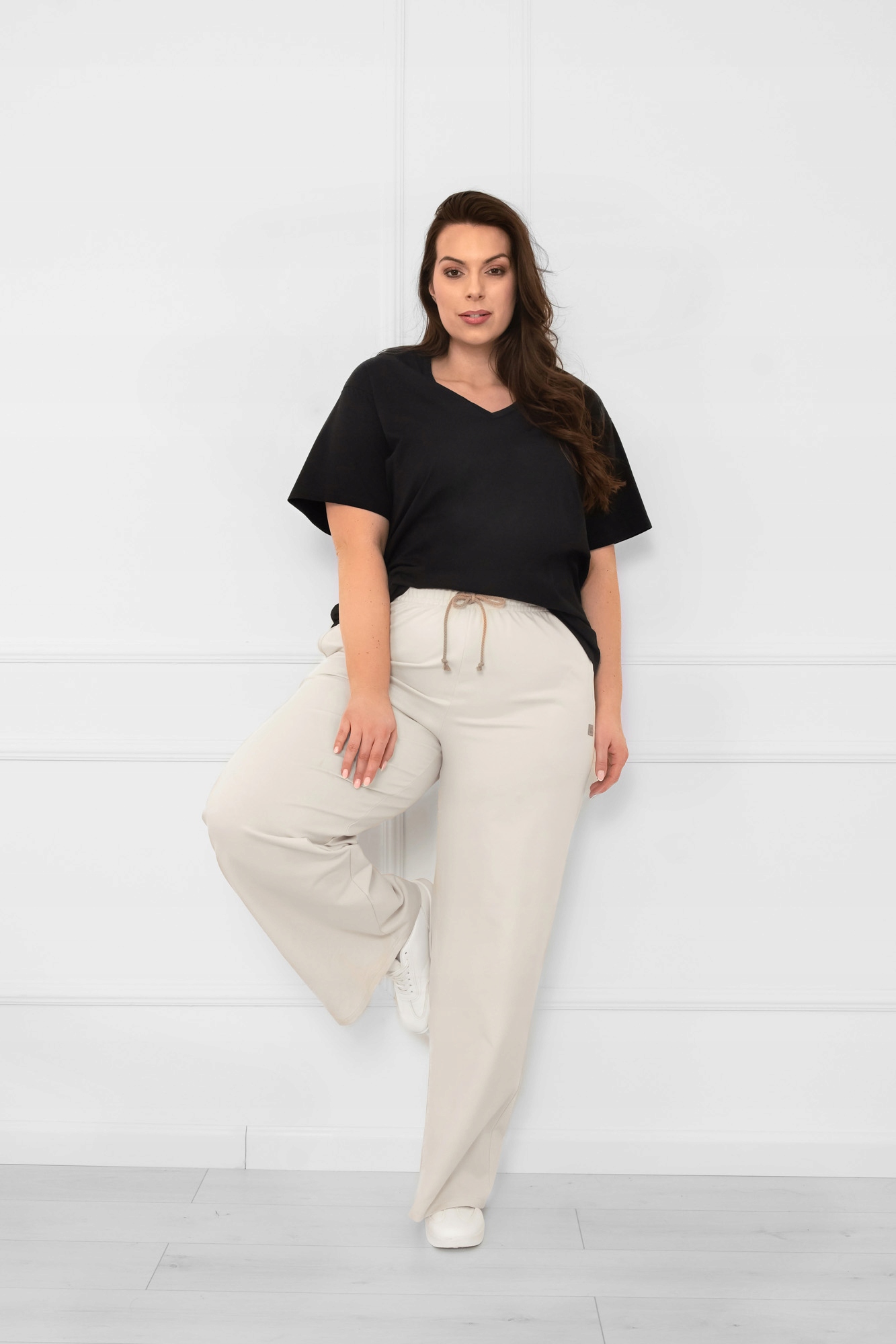 Dámské dlouhé kalhoty Caro XXL Italian Fashion
