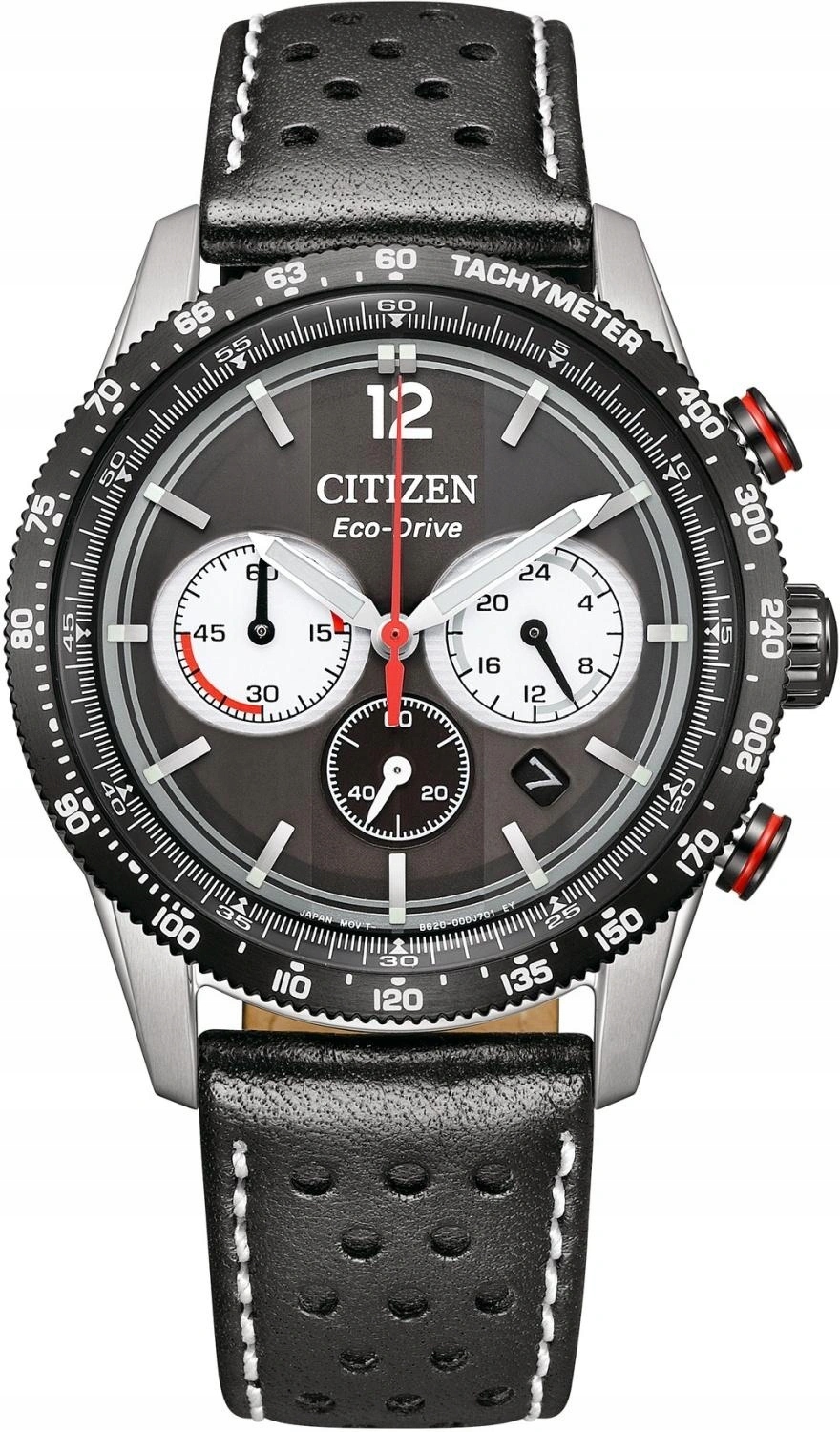 Pánské Hodinky Citizen CA4717-06E Vintage Racing Stopky Černý Řemínek 10BAR