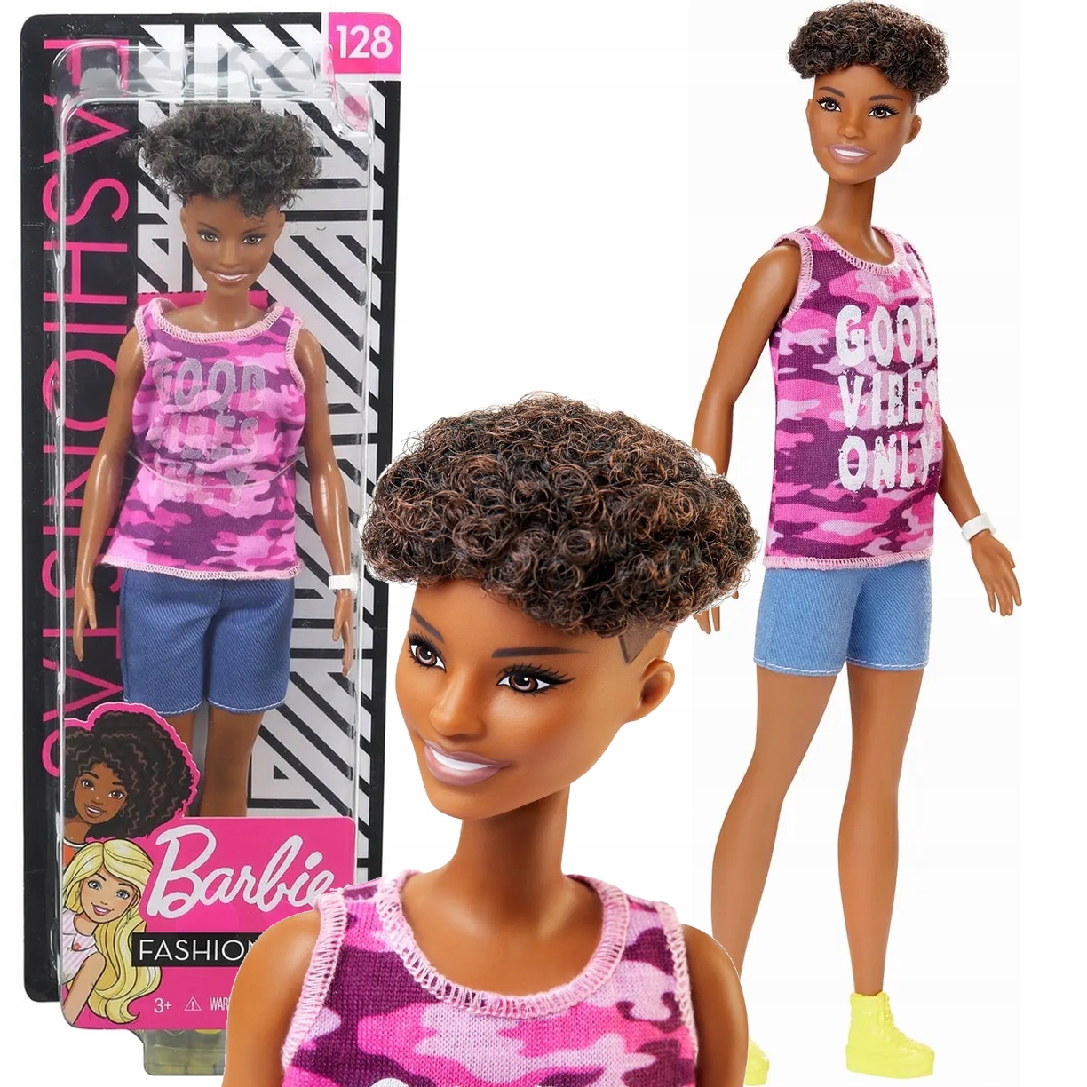 BARBIE FASHIONISTAS MODNA LALKA GHP98 NR 128