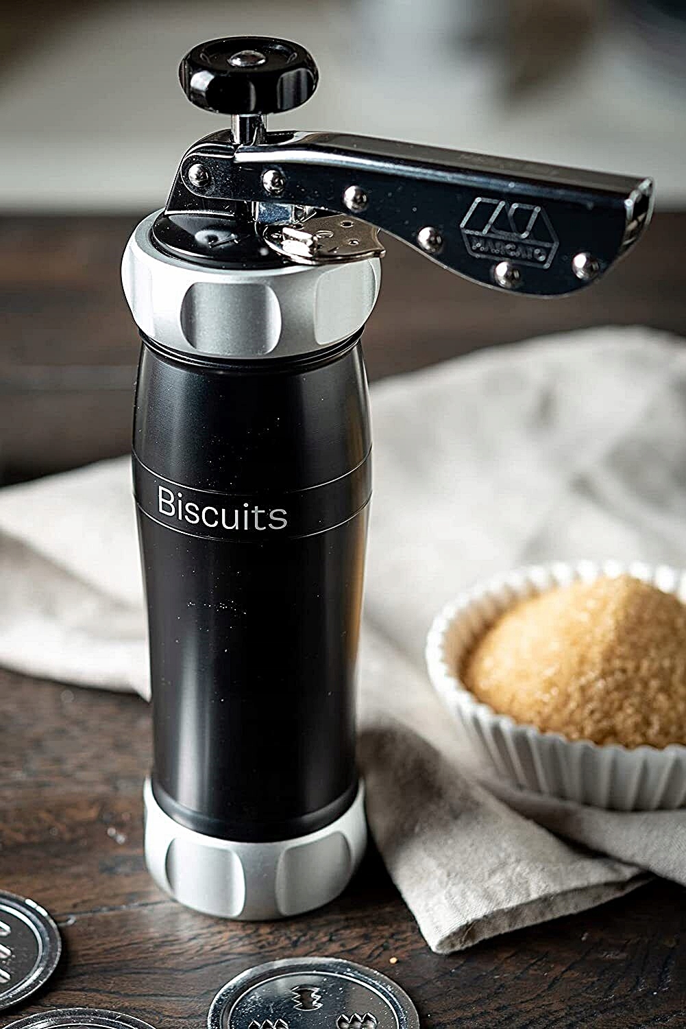 Włoska marcato ręczna MASZYNKA do robienia CIASTEK DESING CZARNA Marka Marcato