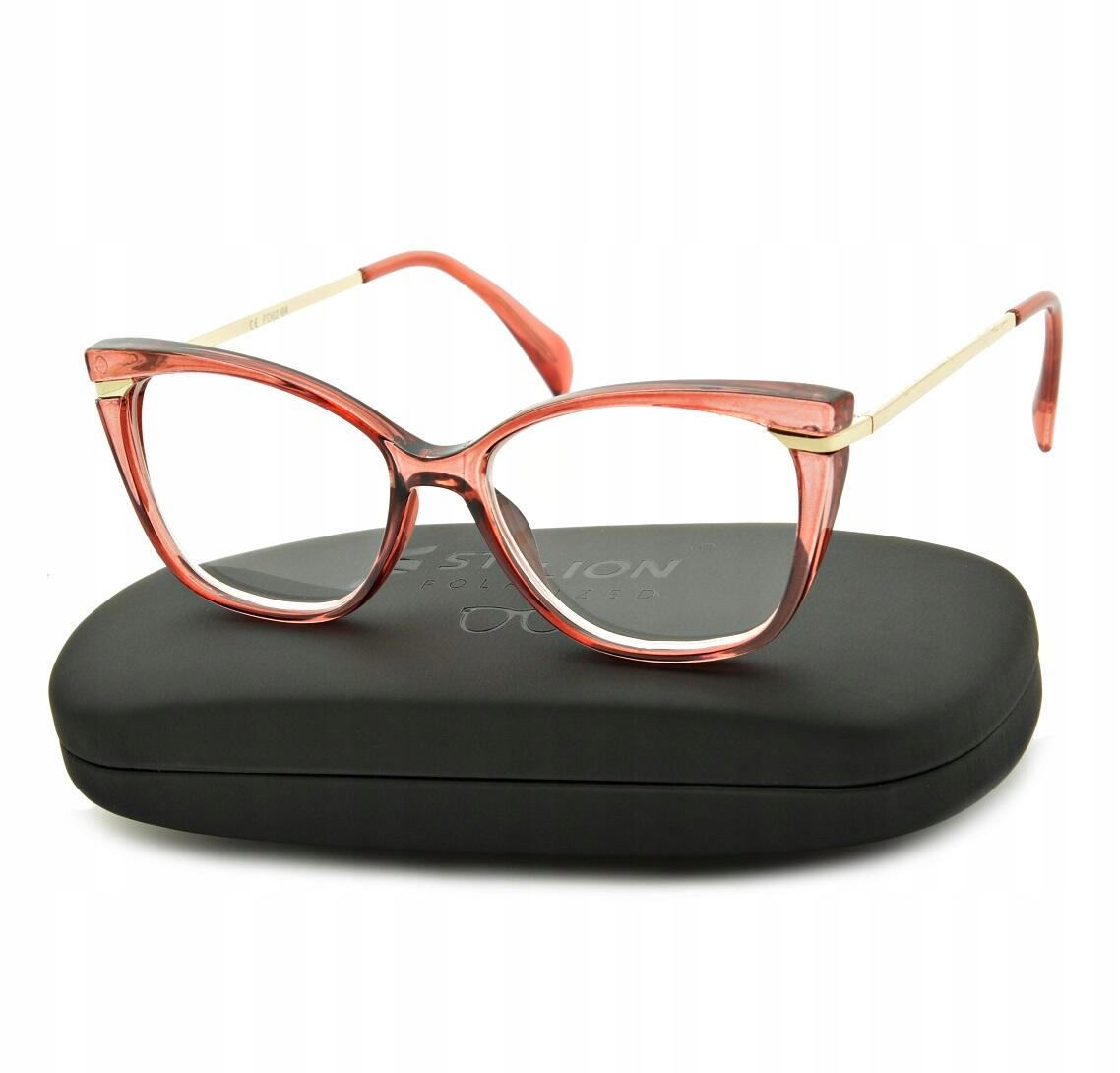 

Damskie Okulary Plusy do Czytania Kocie Oczy