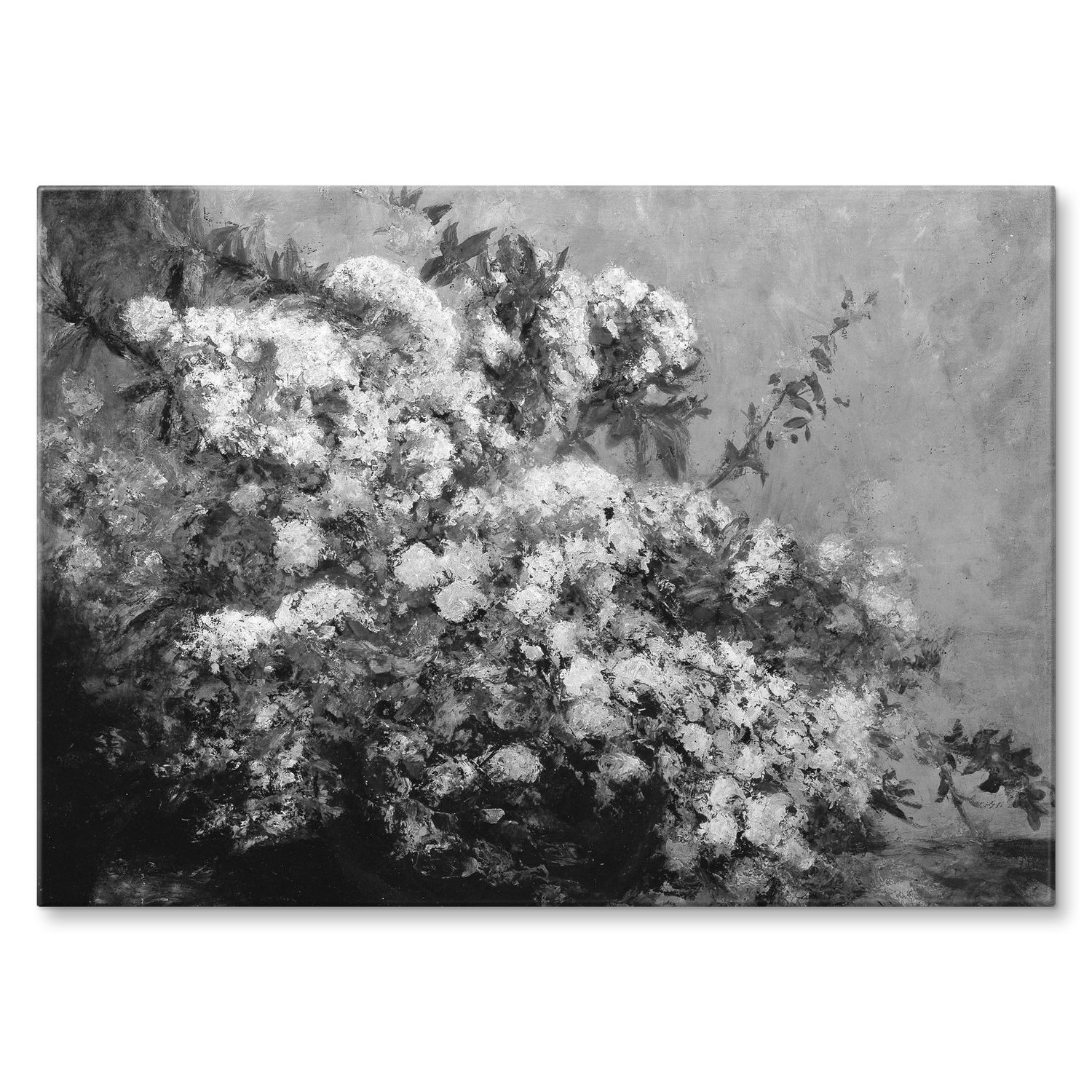 Kovový plakát Spring flowers Courbet Dárek 22 x 31 cm