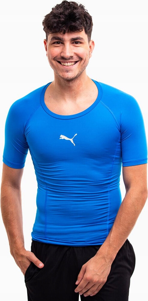 Tričko Puma Liga Baselayer Ss Modré, velikost 2XL