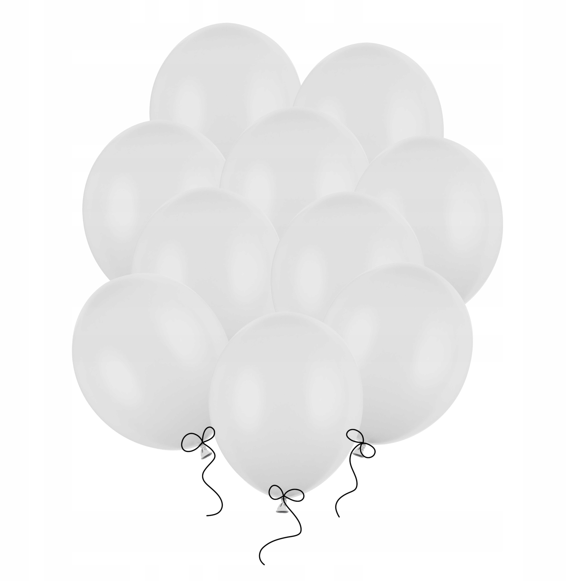 Balony Białe pastelowe mocne 27cm 50szt-Zdjęcie-0
