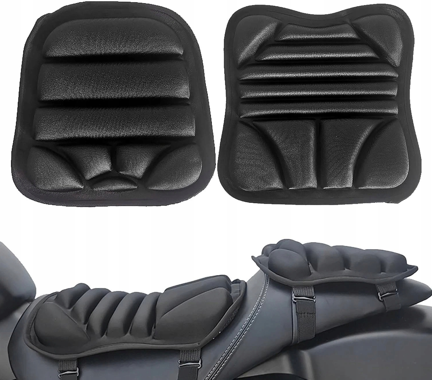 Motocyklová Gelová Polštář 2ks Komfort Na Sedadlo Motorky Od Spolujezdce