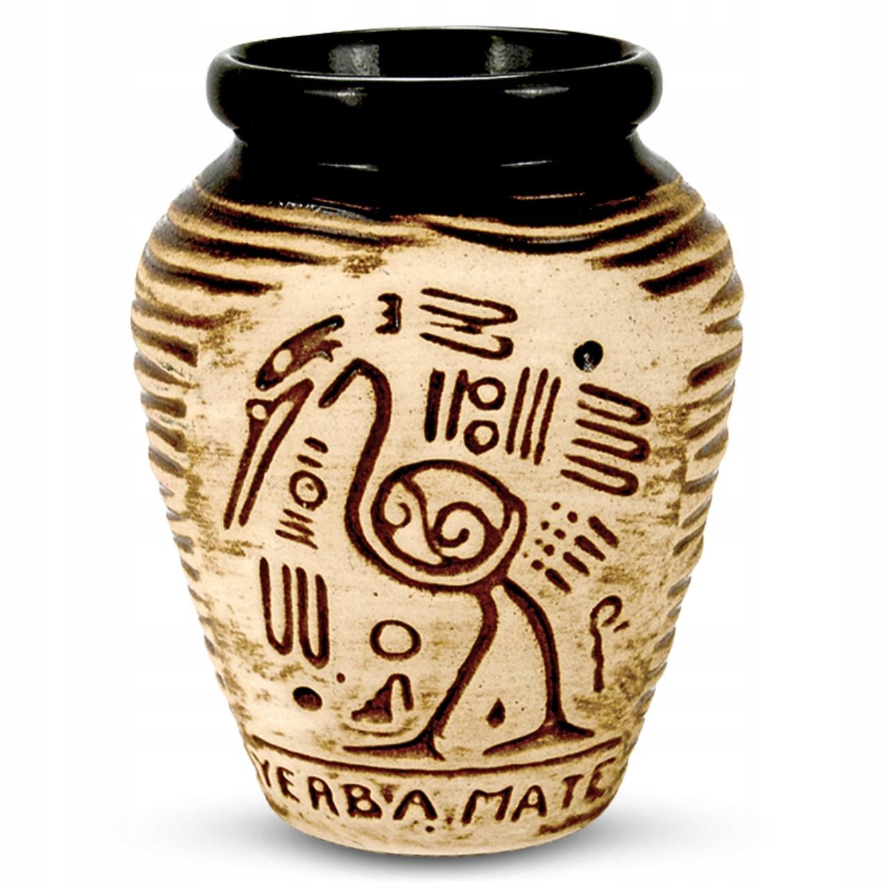 Matero ceramiczne Aztek - naczynie do yerba mate