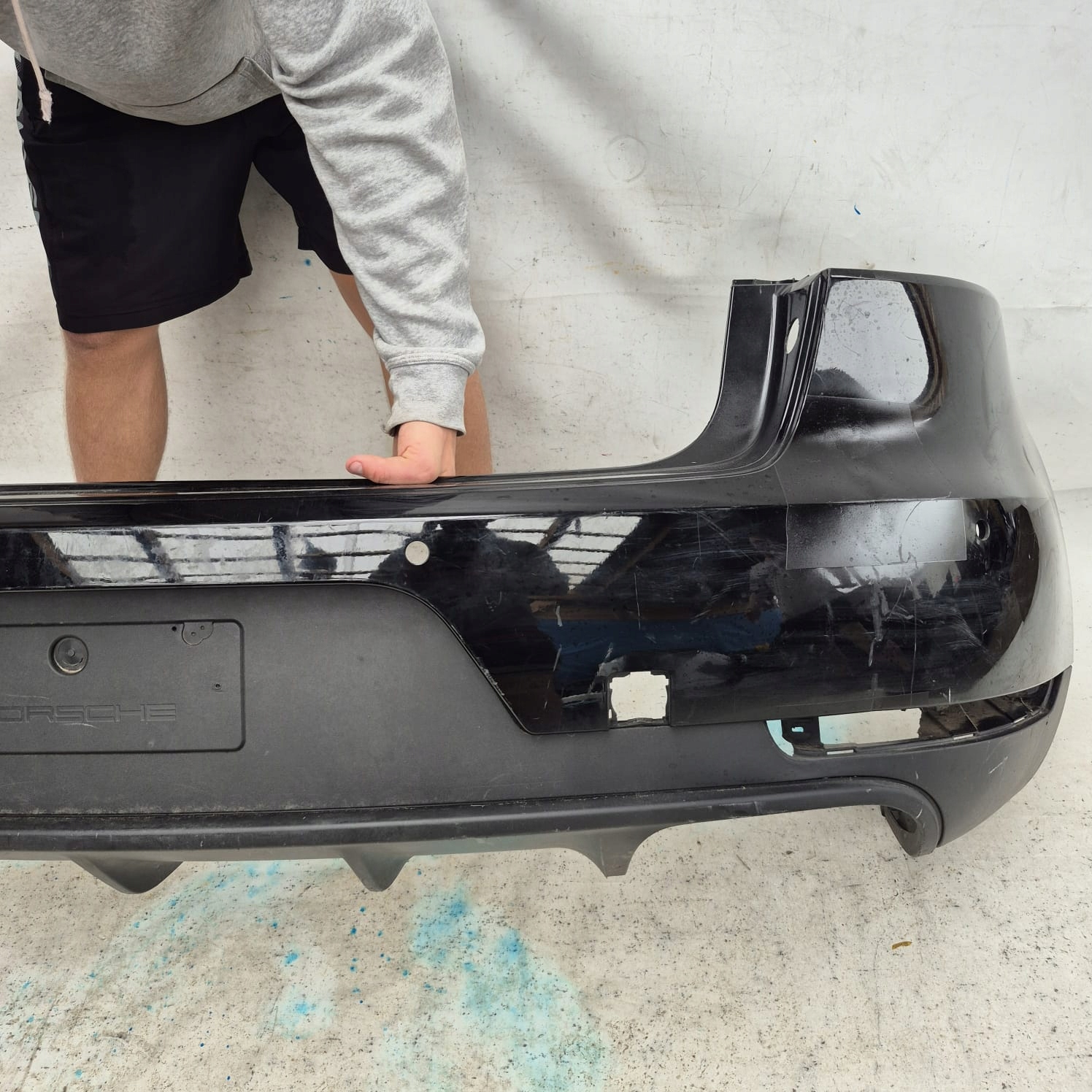 PORSCHE MACAN e 1 14- Paraurti posteriore posteriore PDC