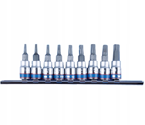 Komplet Nasadek Bitów 1/4'' Torx 9 Szt T8-T40 2109PR King Tony