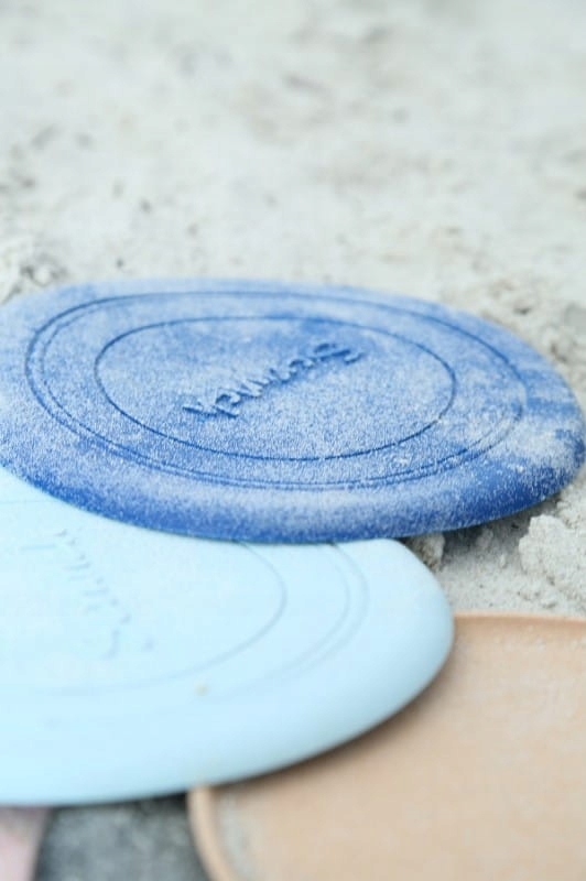 Silikonowy dysk do rzucania Scrunch - Pudrowy Róż Wiek dziecka 18 m +