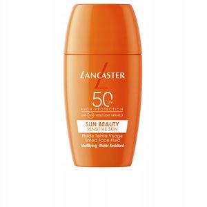 Lancaster _Sun Sensitive tónovaný matující fluid SPF50 opalovací krém