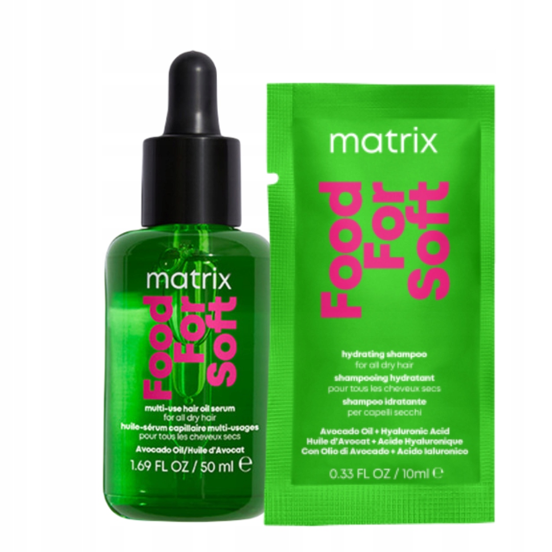 Food For Soft zestaw: olejek 50 ml + szampon 10 ml