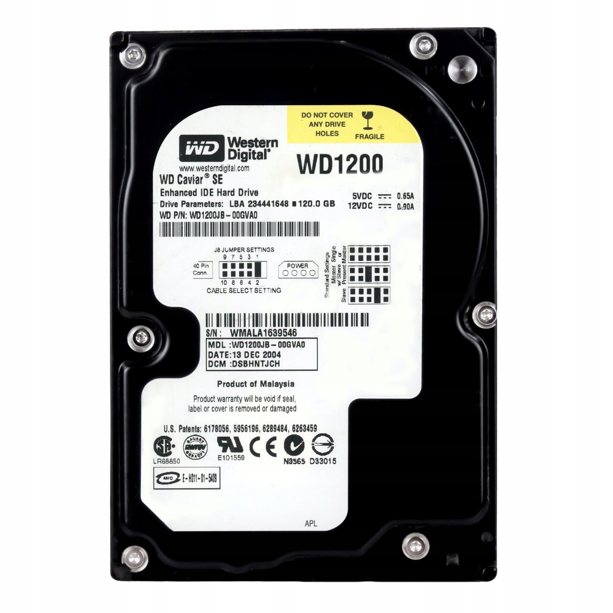 Wd Caviar Se 120GB 7.2K 8MB Ata 3.5'' WD1200JB