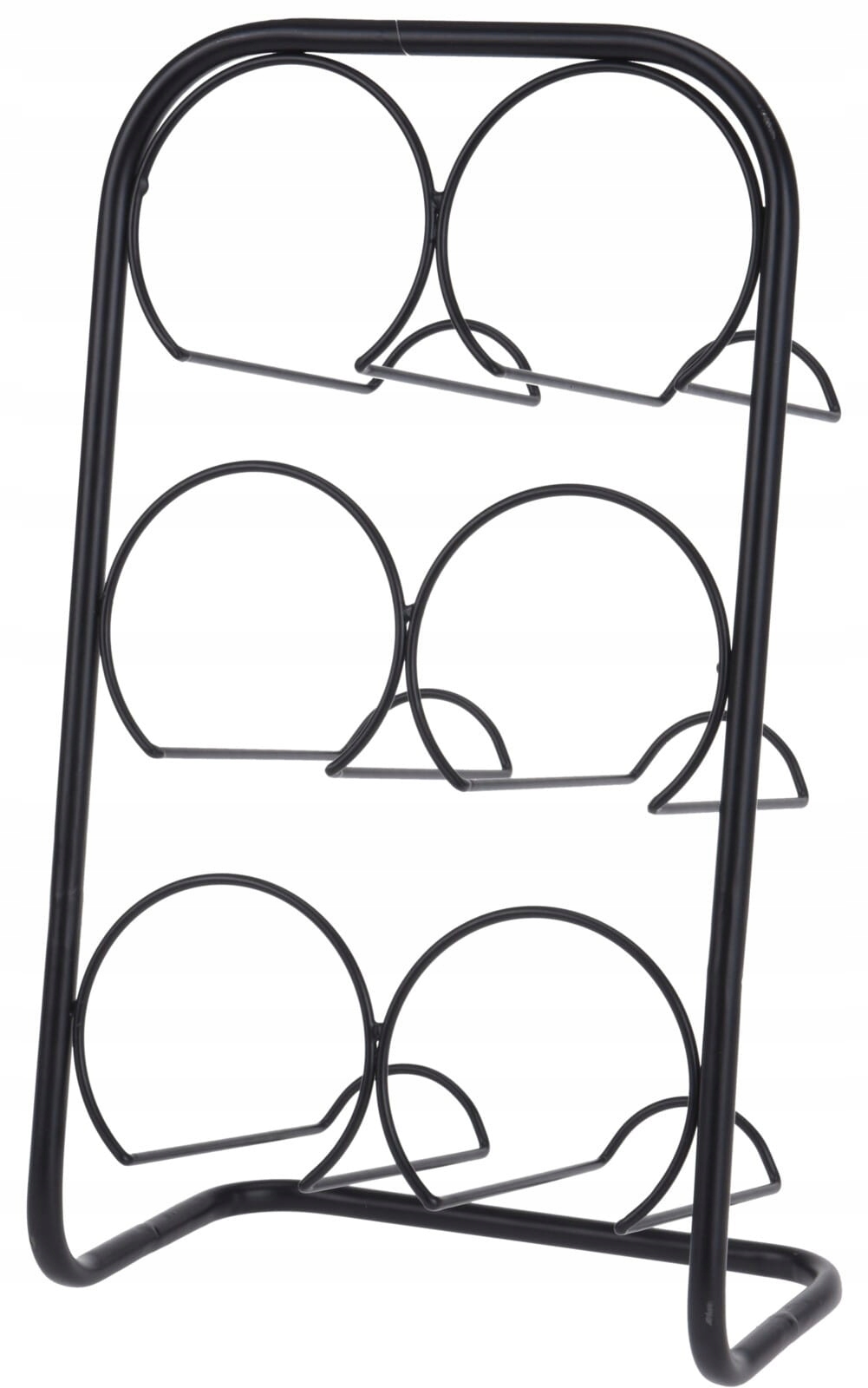 

Stojak na wino metal czarny 38 cm