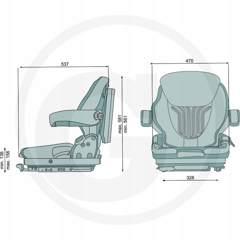 2401293487 - GRAMMER / PRIMO XM COMFORT CHAIR (MSG 65/521)