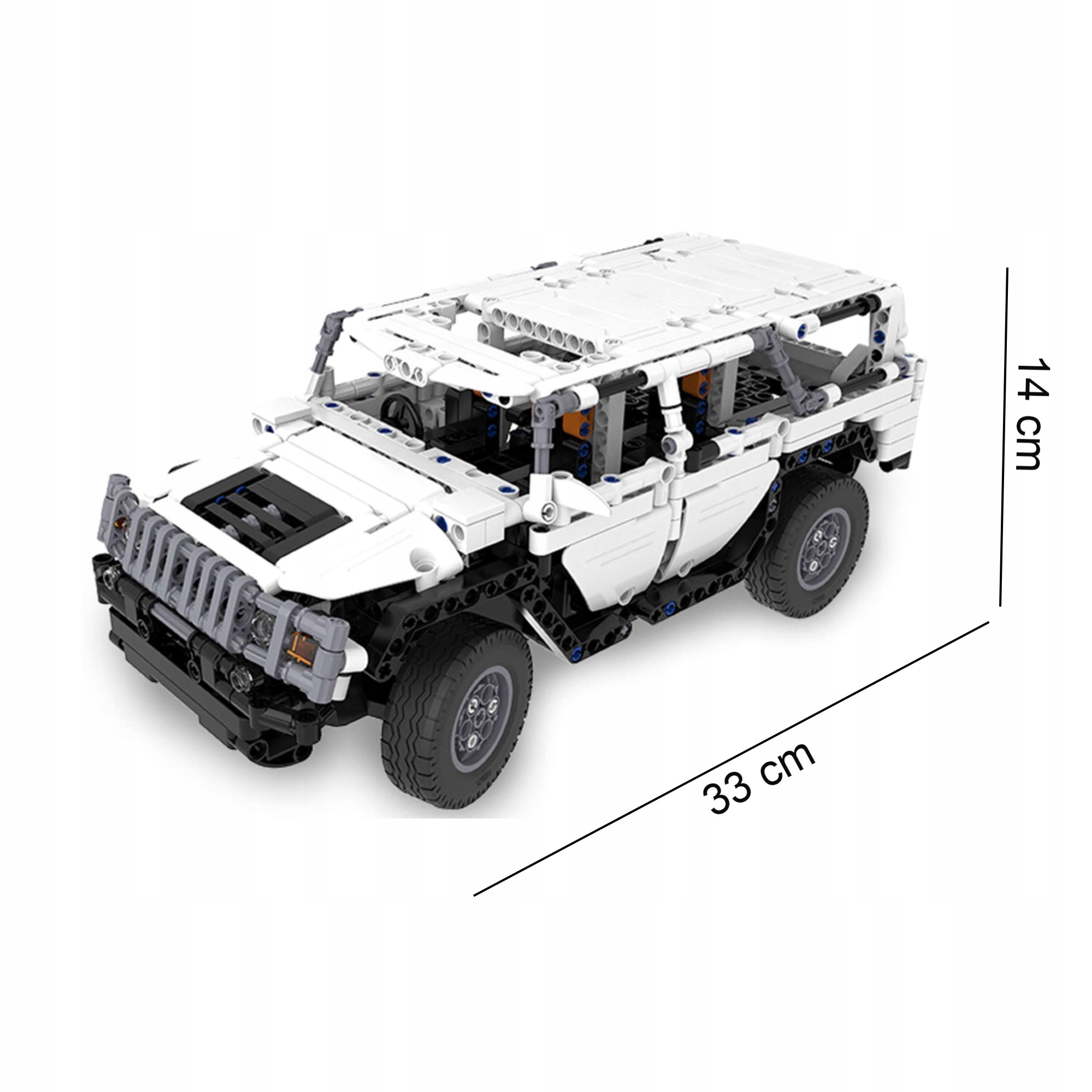 CADA KLOCKI SAMOCHÓD WARRIOR H2 ZDALNIE STEROWANY DUAL MODE Z LED Wiek dziecka 6 lat +