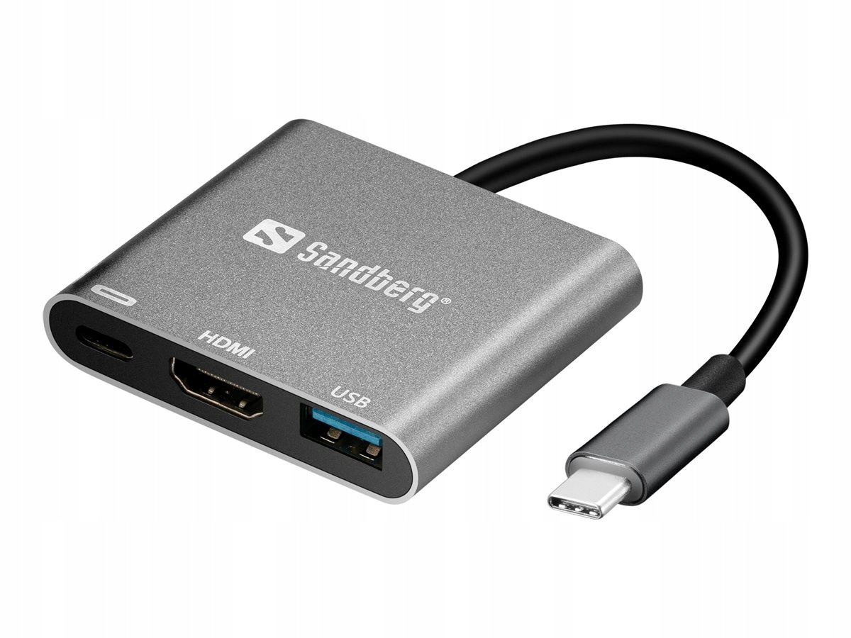 Sandberg 136-00 Sandberg Replikator portów Usb-c Hdmi+usb