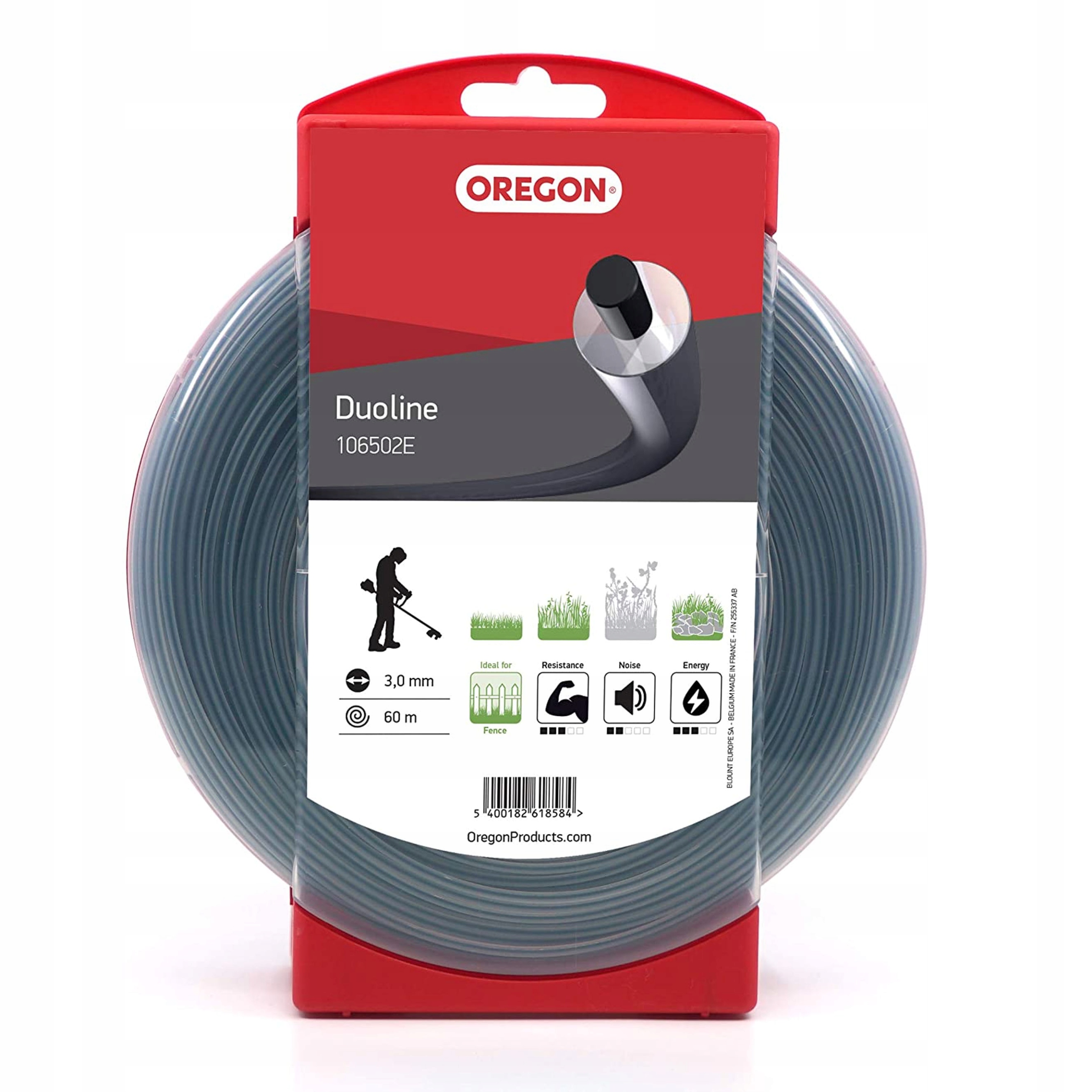 

Żyłka do kosy Oregon Duoline 3,0mm x 60m